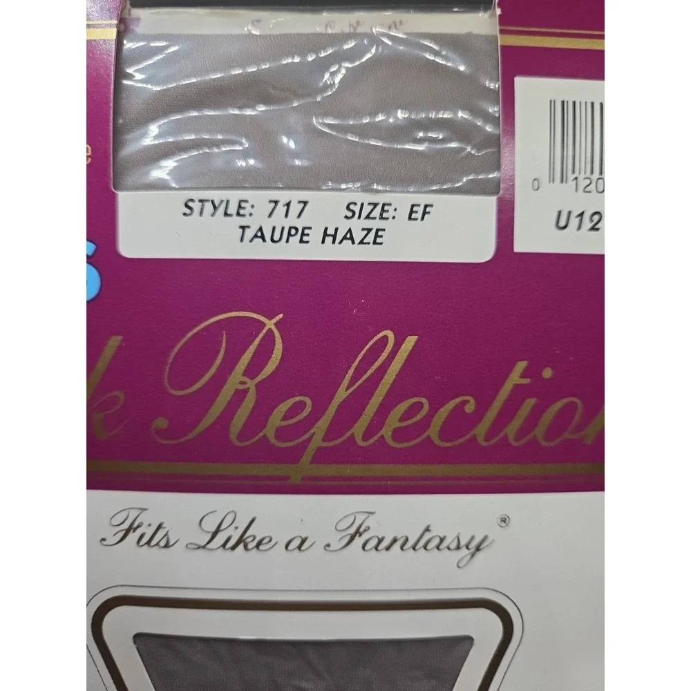 Hanes Silk‎ Reflections Pantyhose Size EF Style 717, Taupe Haze Control Top